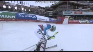 WM Slalom 2013 Schladming ! MARIO MATT ( 3 ) , Felix Neureither ( 2 )  und MARCEL HIRSCHER ( 1 )