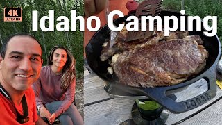 Idaho Car Camping, Ribeye Steaks \u0026 Petit Lake - Sawtooth National Forest!