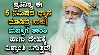 ಪ್ರತಿನಿತ್ಯ ಇದನ್ನು ಒಮ್ಮೆ ಮಾಡಿದ್ರೆ ಸಾಕು | Happy Mind &Body Guided Meditation In Kannada | Sadhguru