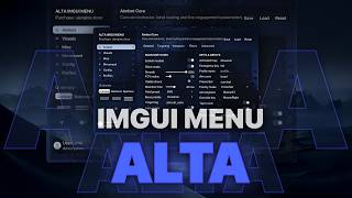 🟦ALTA ImGui Menu Showcase | Clean Modern Dear ImGui Interface Design (C++ GUI / Game UI)