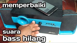 memperbaiki suara bass hilang ini solusinya