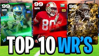 The Top 10 Wide Receivers in Madden 26