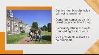 Deering High School principal steps down