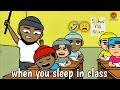 Sleeping In The Class (funny Cartoon)