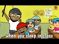 sleeping in the class (funny cartoon)