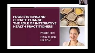 AIHM Webinar  |  Mary Purdy, MS, RDN  |  Food Systems and Climate Change