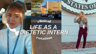 DAY IN THE LIFE of a DIETETIC INTERN  🏥| Clinical Rotation, Schedule, Q&A