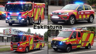 Fire call with 5 units – Räddningstjänsten Eskilstuna [SE | 7.2022]