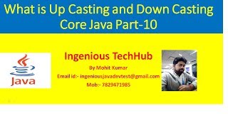 Upcasting DownCasting Core Java Online Session Part 10
