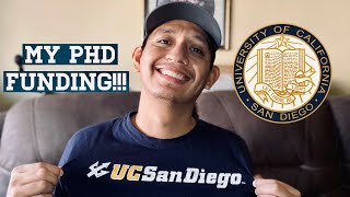 My Graduate School Funding | My PhD Funding Package for the University of California San Diego