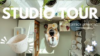 studio tour -- making ceramics at home 🍶🏡