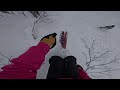 japow niseko japan skiing gopro pov