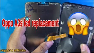 របៀបដូរអេក្រង់ Oppo A3s\\Oppo A3s lcd replacement