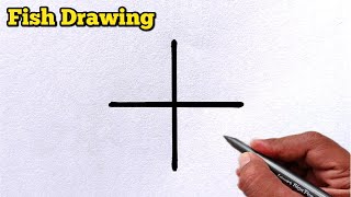 Fish drawing Easy | how to draw beautiful fish from beginners