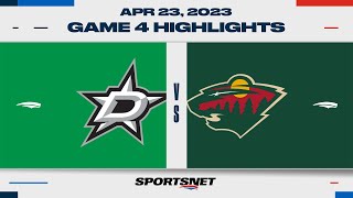 NHL Game 4 Highlights | Stars vs. Wild - April 23, 2023