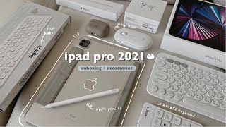 iPad Pro M1 (2021) Unboxing + accessories 🍎