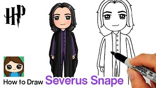 How to Draw Professor Severus Snape | Harry Potter