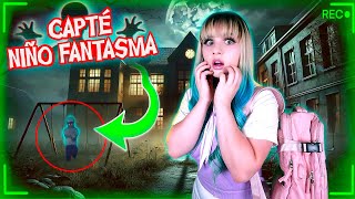 PASÉ la NOCHE en una ESCUELA EMBRUJADA y GRABÉ a un NIÑO FANTASMA REAL!! 👻😱😈