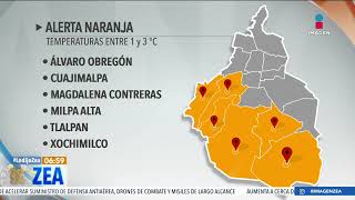 Activan la alerta naranja y amarilla en la CDMX por bajas temperaturas | Noticias con Francisco Zea