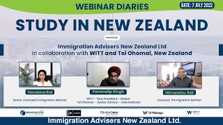 Webinar on Study in New Zealand || Vandana Rai, Paramdip Singh, Himanshu Rai || IANZ