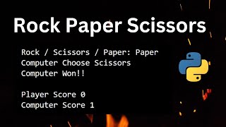 Building Rock Paper Scissors Game in Python | Hindi