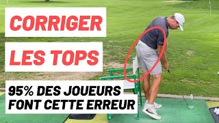 Comment corriger les tops ? Arrêter de toper la balle au golf.