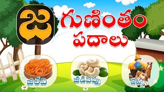 జ గుణింతాక్షర పదాలు | Ja Guninthakshara Padalu TELUGU LEARNING FOR 1ST\u00262ND GRADE జ గుణింతము \u0026 పదాలు