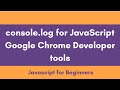 How to use Google Chrome Developer Tools with JavaScript