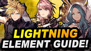 Lightning Unit Guide! The Final Elemental Guide Video! WoTV! War of the Visions!