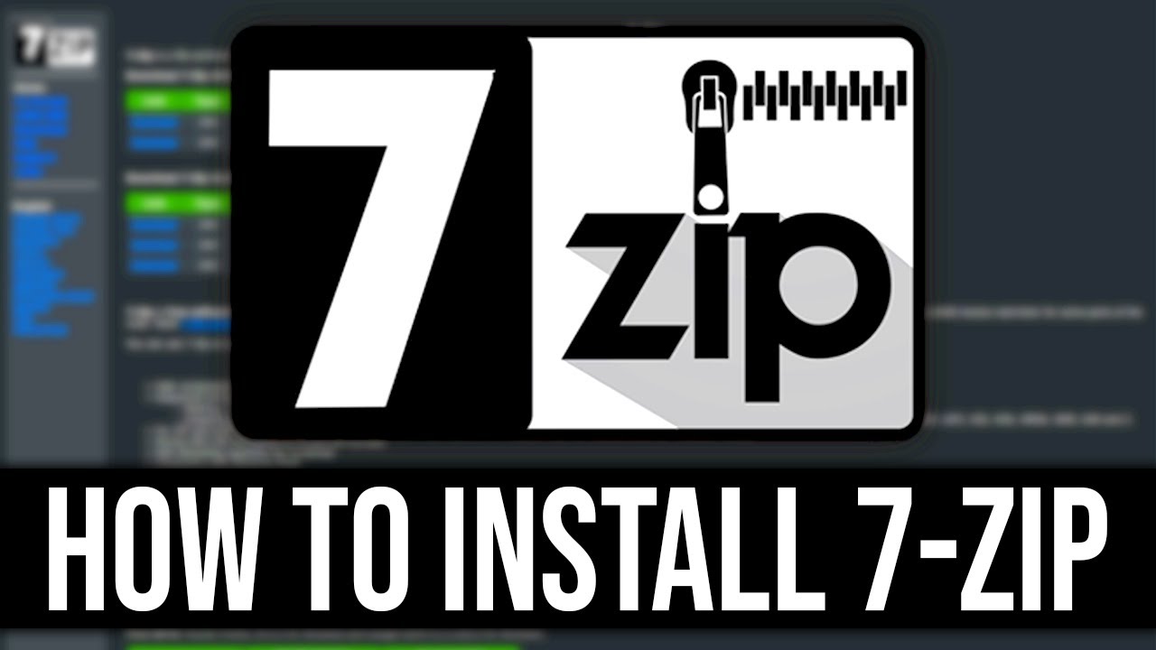 How To Install 7-ZIP For Extracting Archived Files! (2021) - YouTube