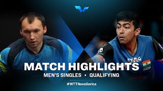 Highlights | Yaroslav Zhmudenko vs Harmeet Desai | MS Qual | WTT Contender Nova Gorica 2022