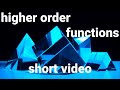 Higher Order Functions | Python Tutorials | #Shorts