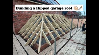 Building a Hipped Garage Roof!