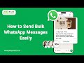 How to Send Bulk WhatsApp Messages Using Broadcaster V2 | Picky Assist Tutorial