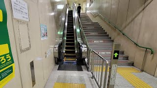 【東芝製】札幌市営地下鉄南北線 北３４条駅 改札内上りエスカレーター