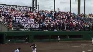 2015.7.23夏の高校野球埼玉大会　熊谷高校の応援　VS慶応志木-2