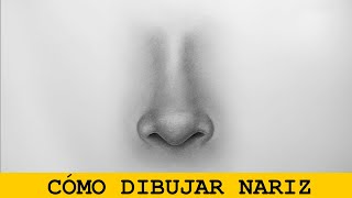 Cómo dibujar una nariz realista de frente (paso a paso)