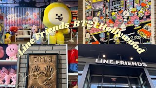 Line Friends x BT21 Hollywood Store Tour + BT21 BTS Merch Haul unboxing - SO CUTE!!! 💜❤️