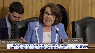 Secretary Rubio responds to Sen. Jacky Rosen (D-NV) after she accuses him of partying in Miami.