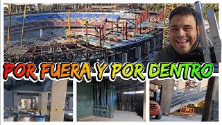 Obras en el Camp Nou a 14/01/2025. MAS FELICES QUE NUNCA.