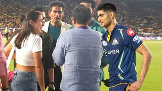 Sara Ali Khan Blushing When Shubman Gill Meet Her | CSK vs GT IPL 2023 HIGHLIGHTS