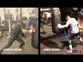 AMIR KHAN VS CONOR BENN SIDE-BY-SIDE TRAINING FOOTAGE AHEAD OF POTENTIAL CLASH -  WHO WINS?