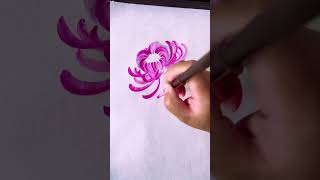 Stunning Chrysanthemum Drawing with Butterfly! 🖌️🌸 | Nature's Beauty in Art