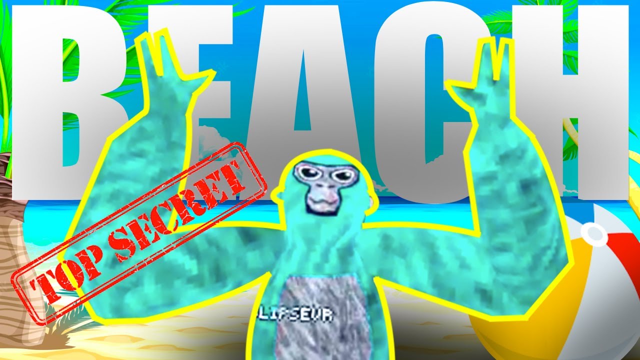 New Secret Beach Map In Gorilla Tag Vr Youtube