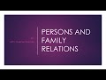 persons and family relations arts. 1 44 ncc arts. 1 2 fc