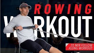 20 Minute Rowing Machine Workout | Stroke Rate Practice