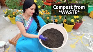 Easy methods to make compost from kitchen waste |  Ghar pe waste se takatwar khad banaye