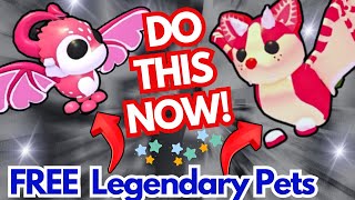 🔥DO THIS NOW! FREE LEGENDARY PETS in Adopt Me—NO GRIND, NO STRESS! (Roblox)