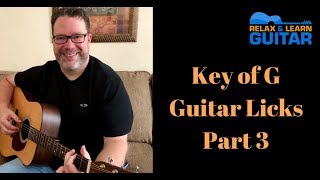 Key of G Guitar Licks (Part 3) Guitar Lesson