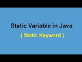 static Variables in Java (Hindi/Urdu) || Static Keyword in Java | coded fork
